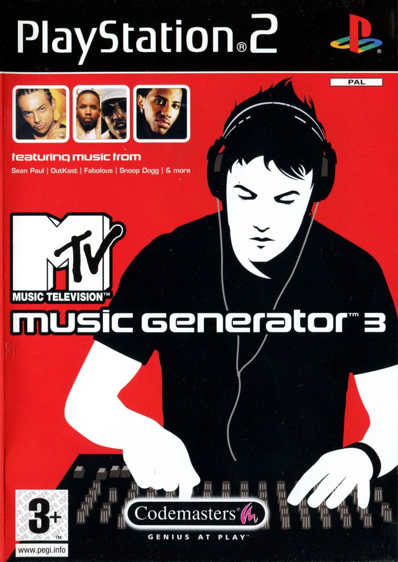 MTV Music Generator 3 box art for Playstation 2